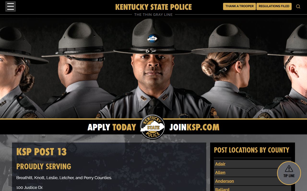 Breathitt County arrest records and court charges KSP Post 13