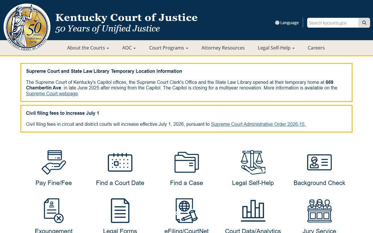 Breathitt County court records Kentucky Court of Justice
