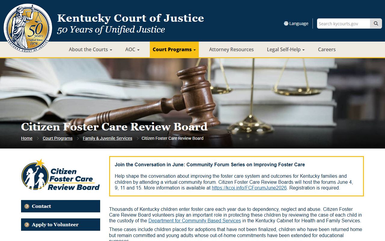 Breathitt County probate records family and juvenile court program